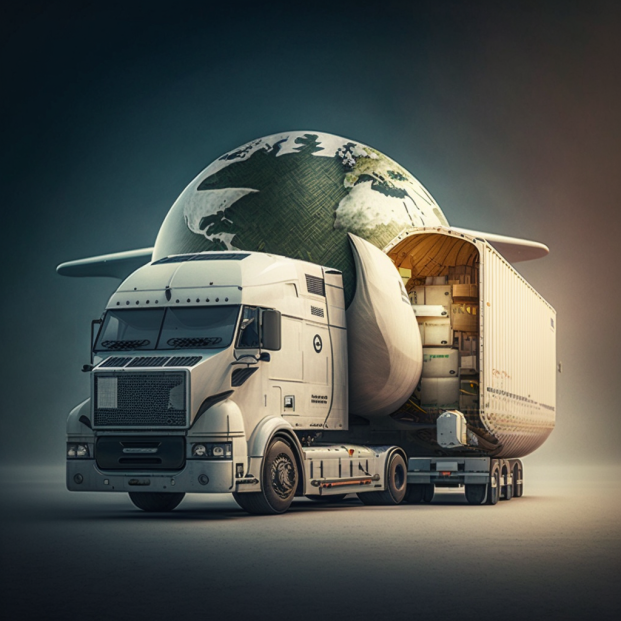 Фотография грузовика для грузоперевозки